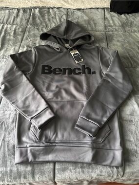 Bench Gray Pullover Hoodie with Black Logo